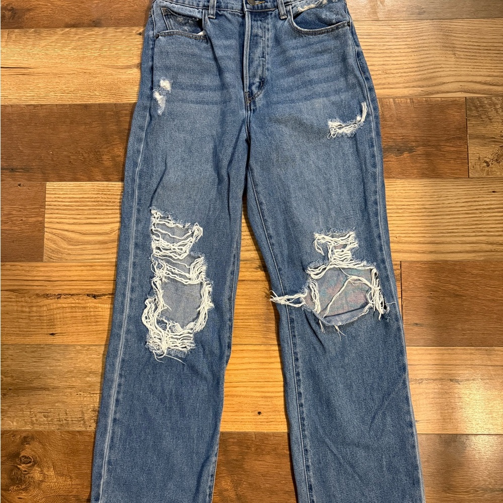 Windsor Distressed Baggy Mom Jeans